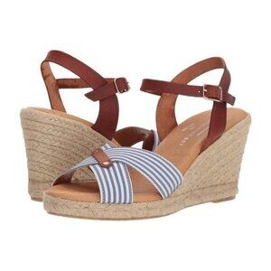 Eric Michael Tabitha Espadrille Wedge Sandal New NIB 41 10.5 Leather